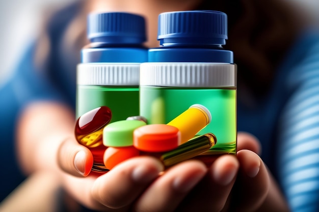 A bottle of pills being held in a hand