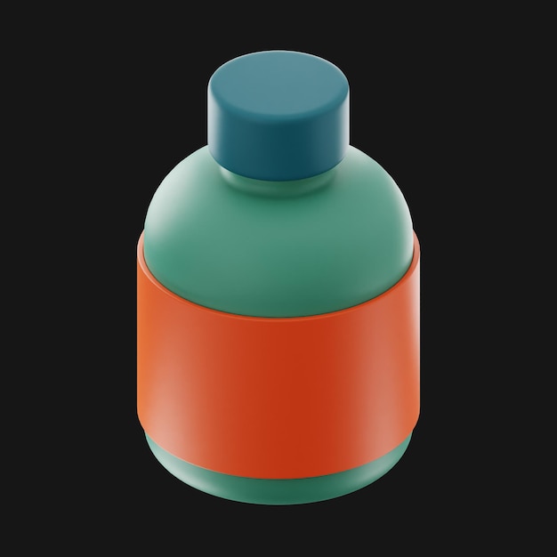 bottle premium user interface design icon 3d rendering on isolated background