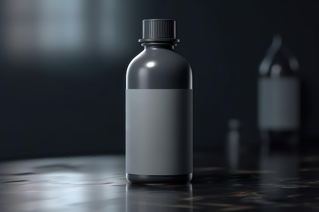 Bottle product mockup AI generated