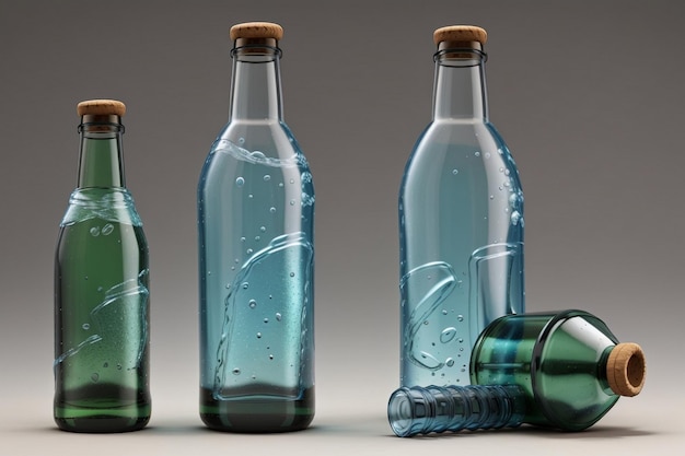 bottle realistic photo