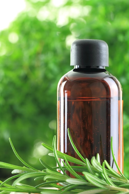 Bottle of Rosemary essential oil