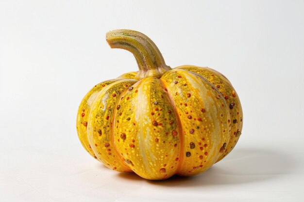 Photo bottle shaped butternut pumpkin isolated on a white background