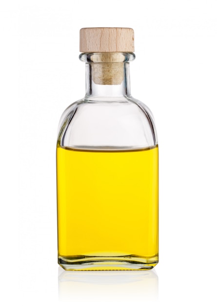 Bottle of sunflower, olive or peanut oil