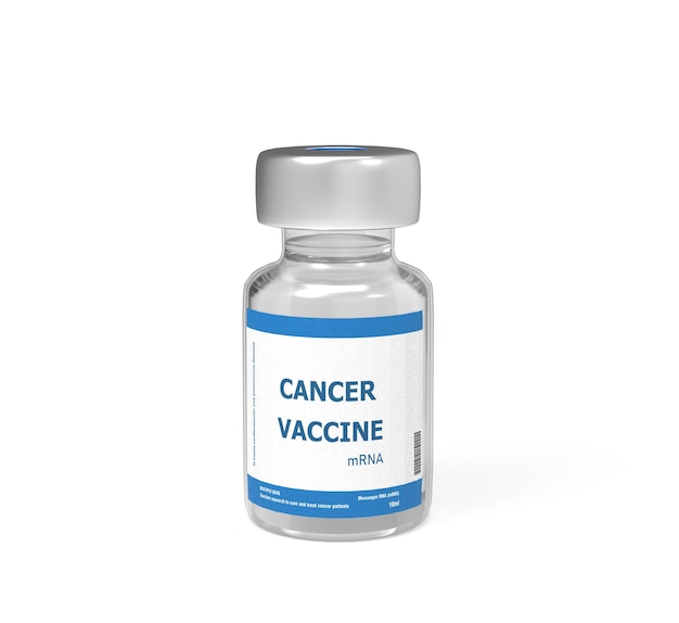 Bottle of Vaccine treatment of Cancer