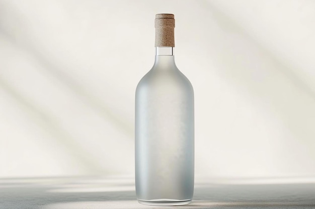 бутылка водки на столе