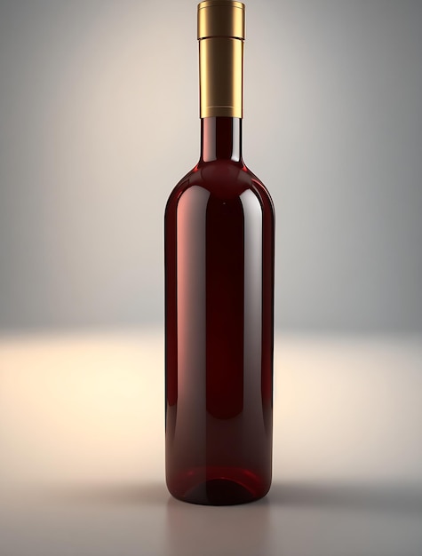 Photo a bottle of wine generative ai