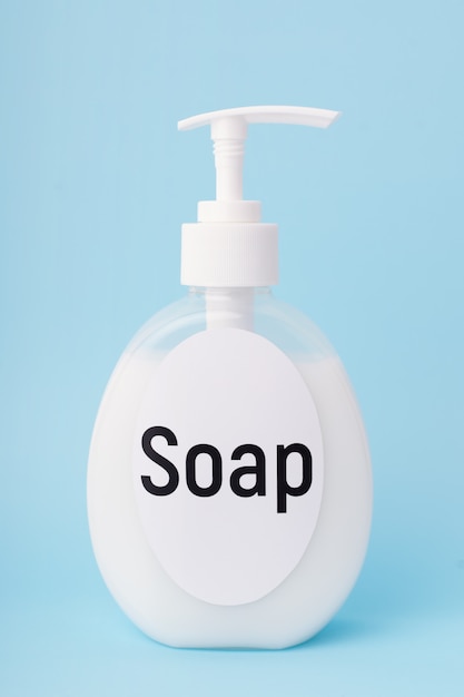 bottle with liquid soap