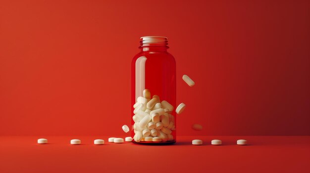 Photo in a bottle with pills