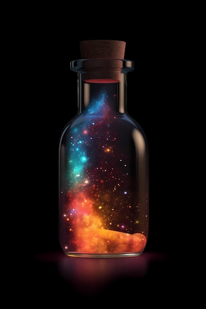 A bottle with the universe inside