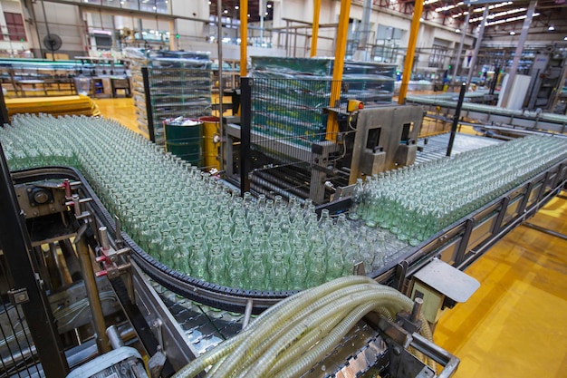 Bottling water from glass bottles