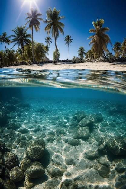 The bottom of the ocean and the sea