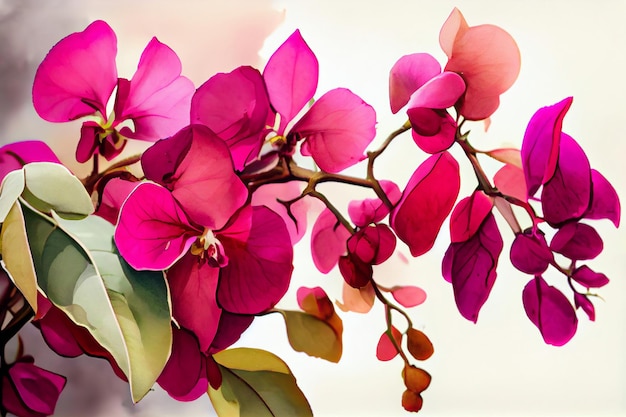 Bougainvillea Flower Art