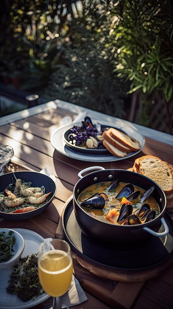 Bouillabaisse a traditional fish soup