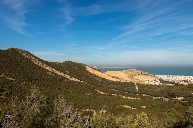 Boukornine berglandschap in Boukornine Tunis, Tunesië