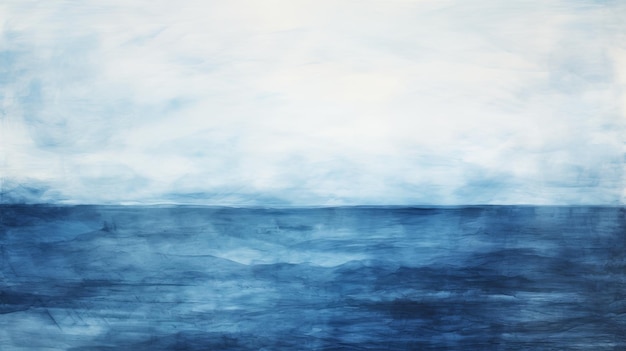 Foto serenità senza limiti esplorando le profondità del blu indaco e blu acquatico sketch di carbone