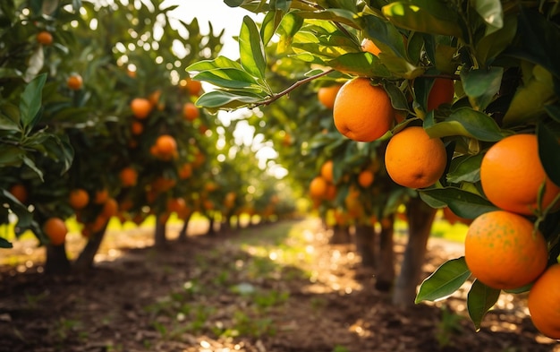 Bountiful orange grove