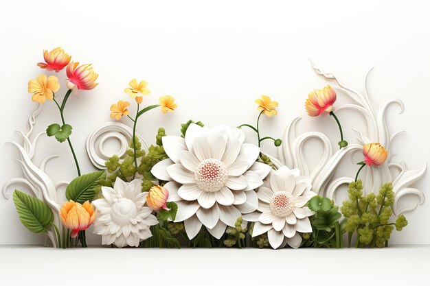 bouquet of astilbecarnation and alstroemeria in a white background