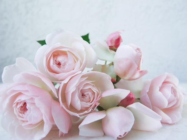 Bouquet of beautiful pink roses