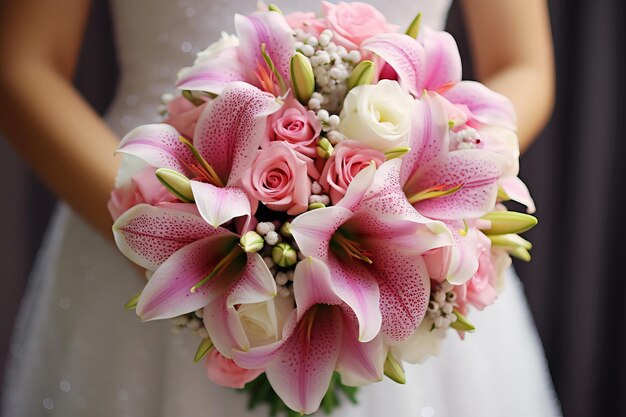 Bouquet for the Bride at the Wedding Generative AI