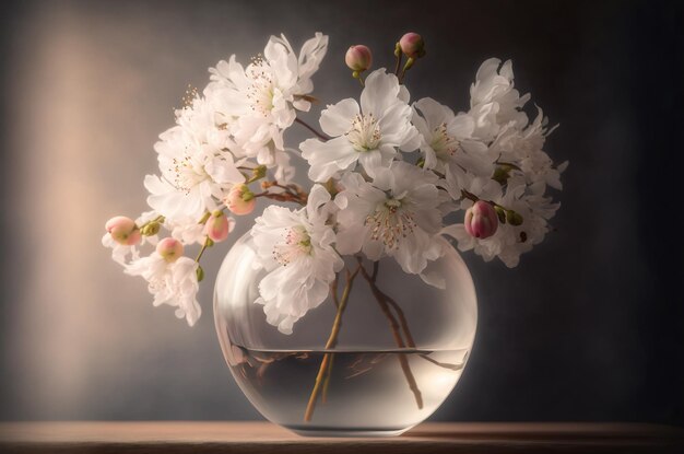 Bouquet of cherry blossoms