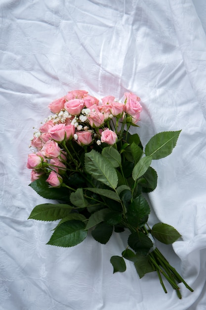 Bouquet of delicate pink roses