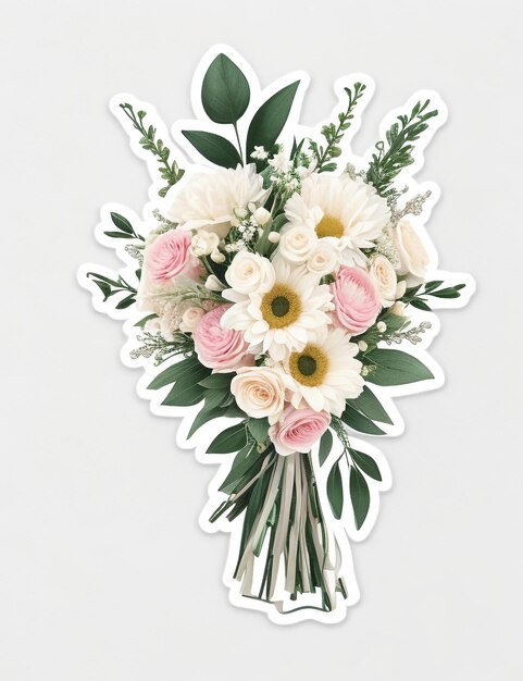 A bouquet of flower sticker