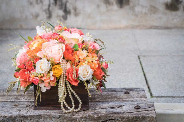 bouquet flower in vase