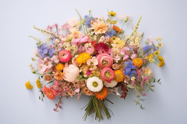 アーティストによる花のコレクションからの花束。