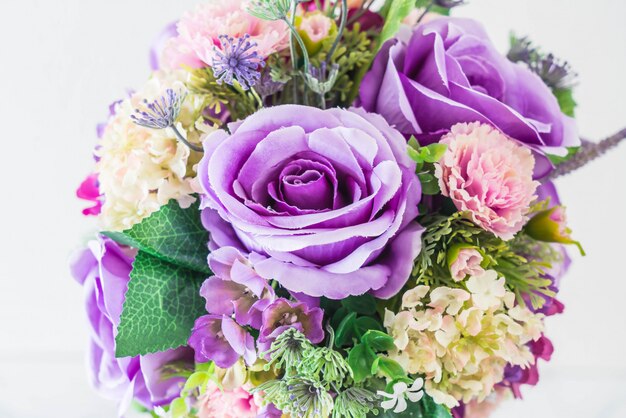 bouquet flowers in vase