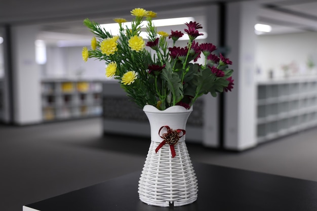 bouquet of flowers in vase