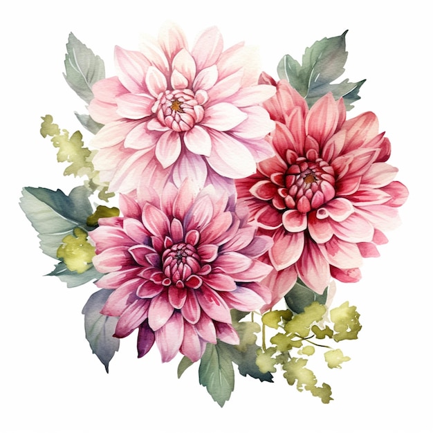 A bouquet of flowers with the word chrysanthemum on the bottom.