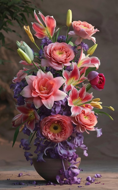 a bouquet of flowers with the word quot flowers quot on the bottom