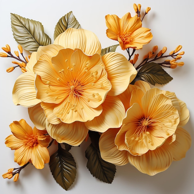 a bouquet of flowers with the word " hibiscus " on the top.