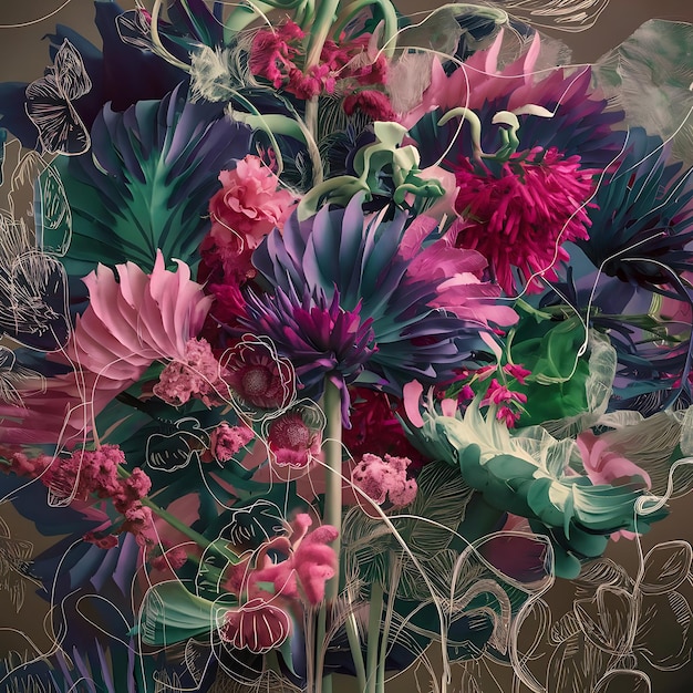 a bouquet of flowers with the words quot flowers quot on the bottom