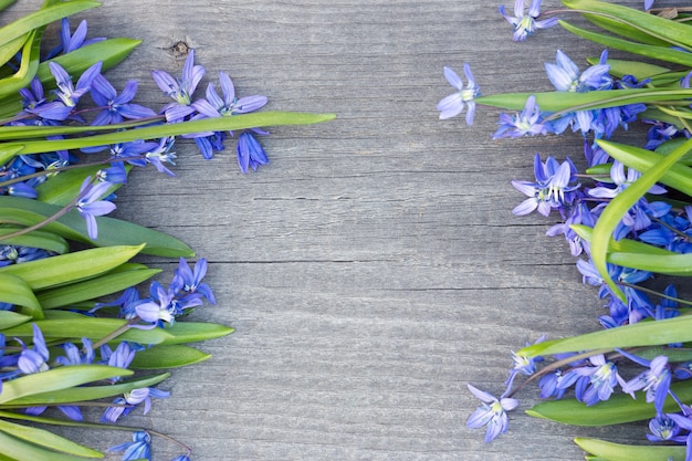 Bouquet of flowers on wooden background. 