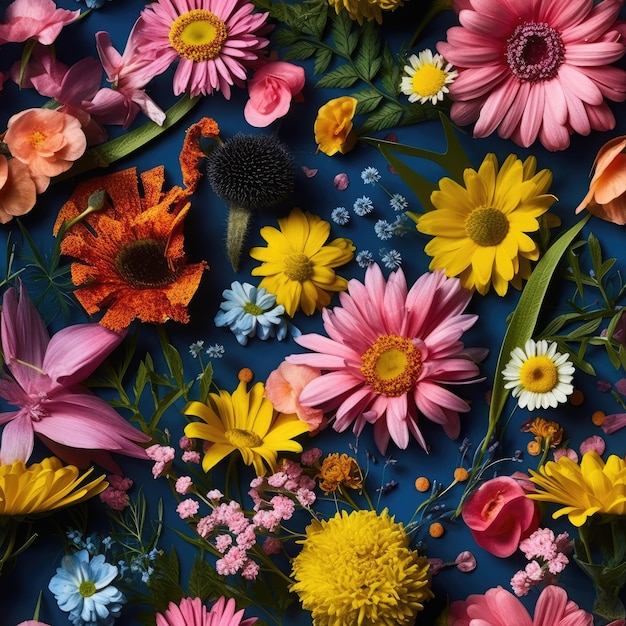 a bouquet of fresh flowers as a background