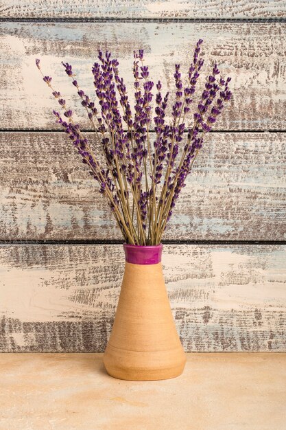 Bouquet of lavender in a vase