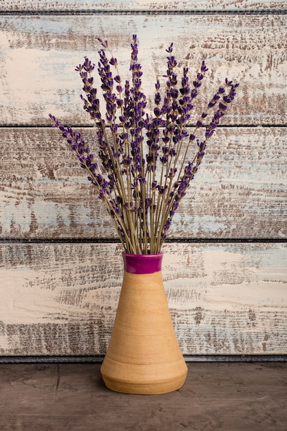 Bouquet of lavender in a vase