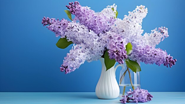 Photo bouquet of lilac in a vase ai