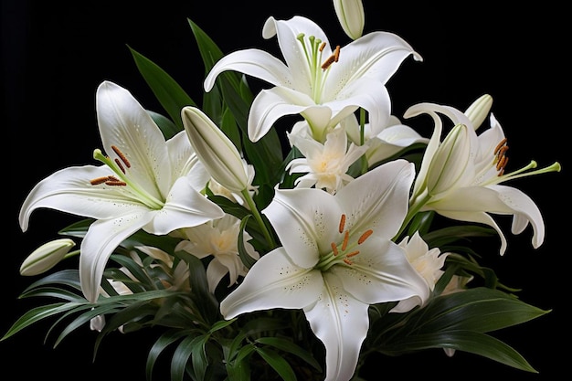 A bouquet of lilies from the collection.