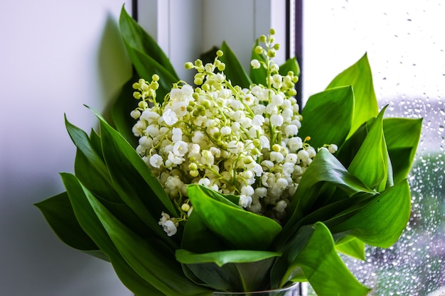 A bouquet of lilies of the valley