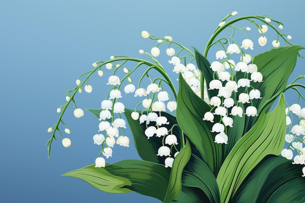 a bouquet of lily of the valley