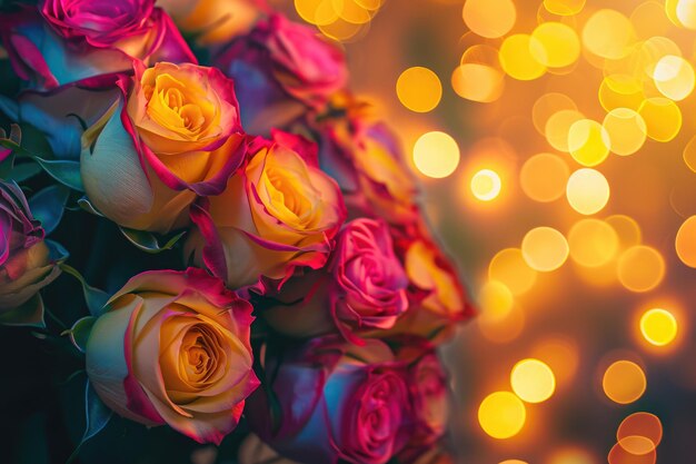 bouquet of pink roses