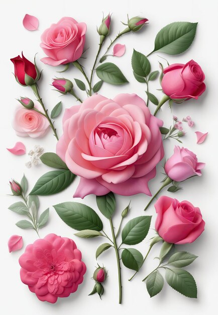 Bouquet of pink roses