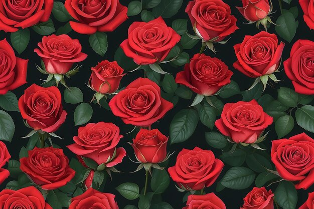 Bouquet of red roses isolated