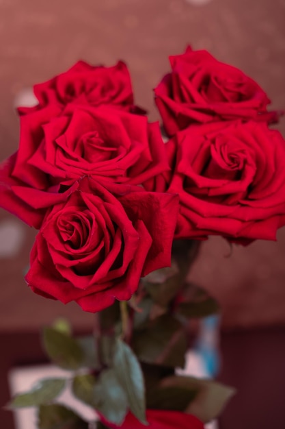 Bouquet of red roses