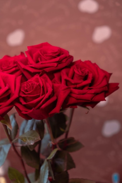 Bouquet of red roses