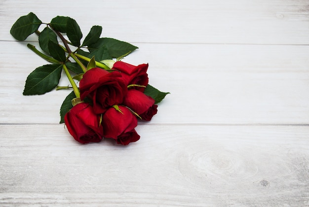 Bouquet of red  roses