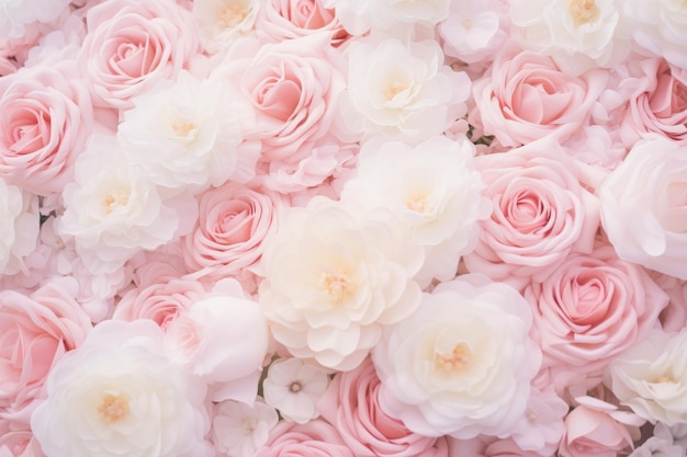 a bouquet of roses from the rose garden in paris.