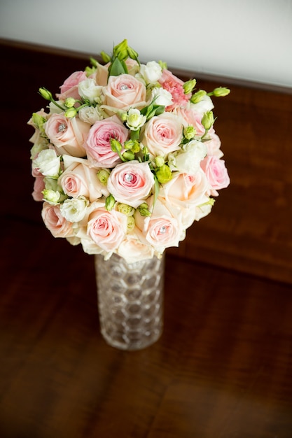 Bouquet of roses made for wedding